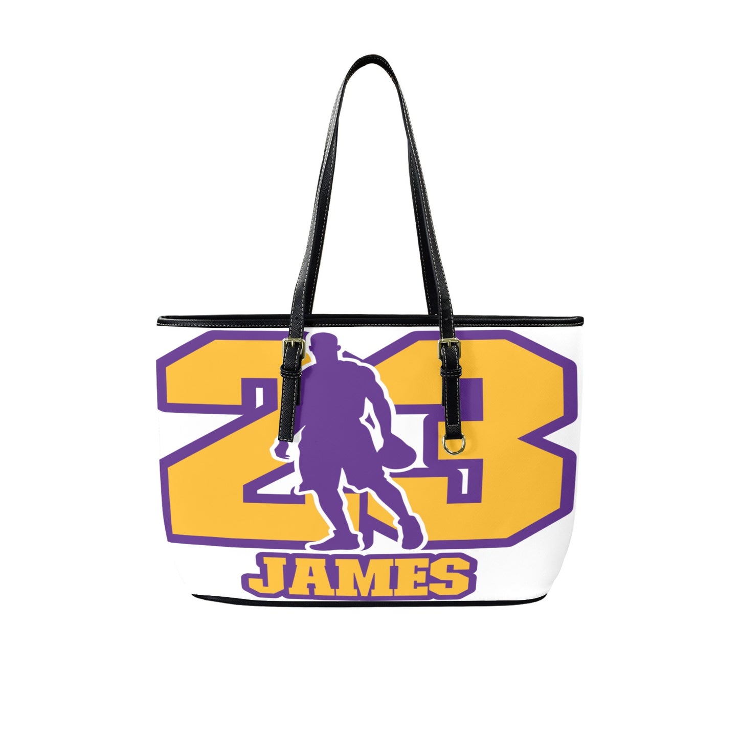 Lebron Tote Bag Leather Tote Bag-Large (Front &Back Printing)