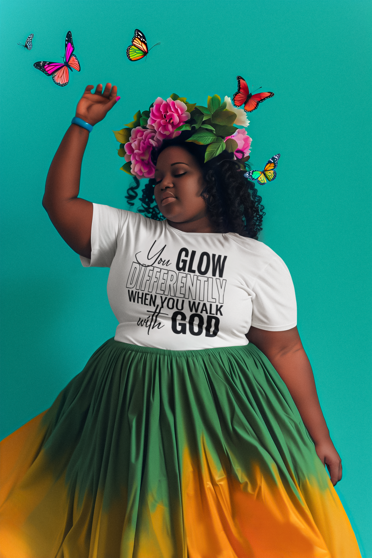 Glow different with God T-Shirt