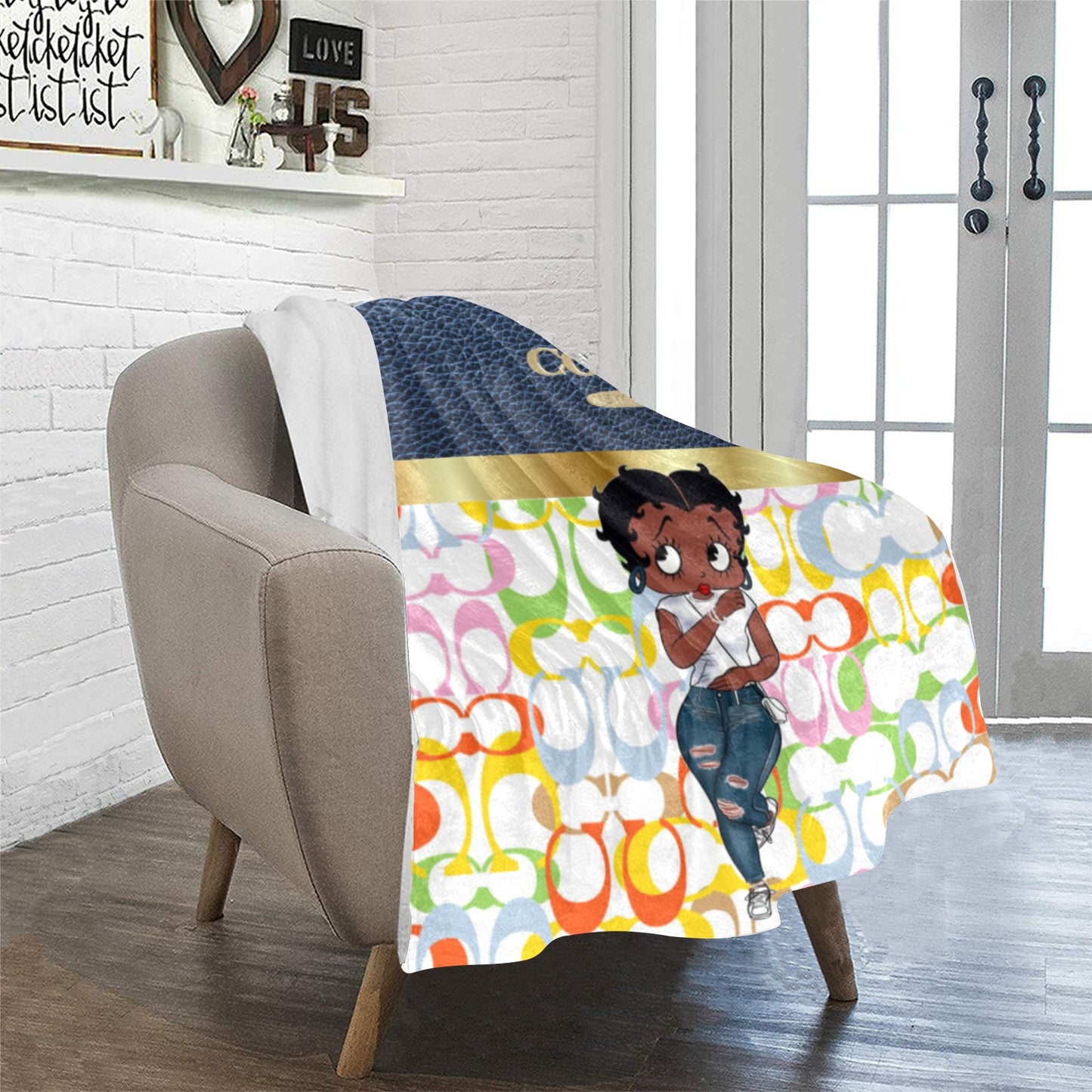 Coach Betty Boop  Ultra-Soft Micro Fleece Blanket 32"x48"