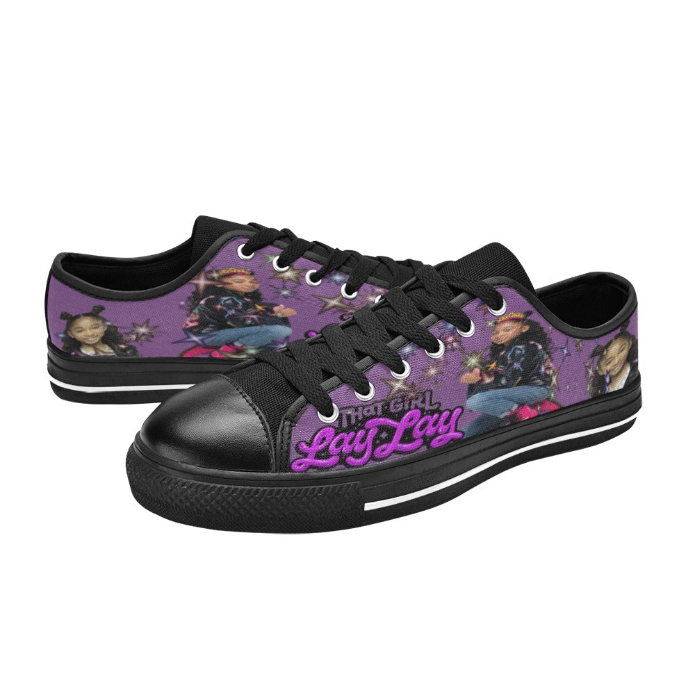 That girl Lay Lay  Low Top Canvas Shoes for Kid
