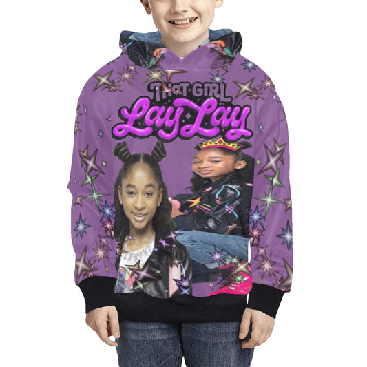 That girl LayLay Kid hoodie with sparkles new Kids' All Over Print Hoodie