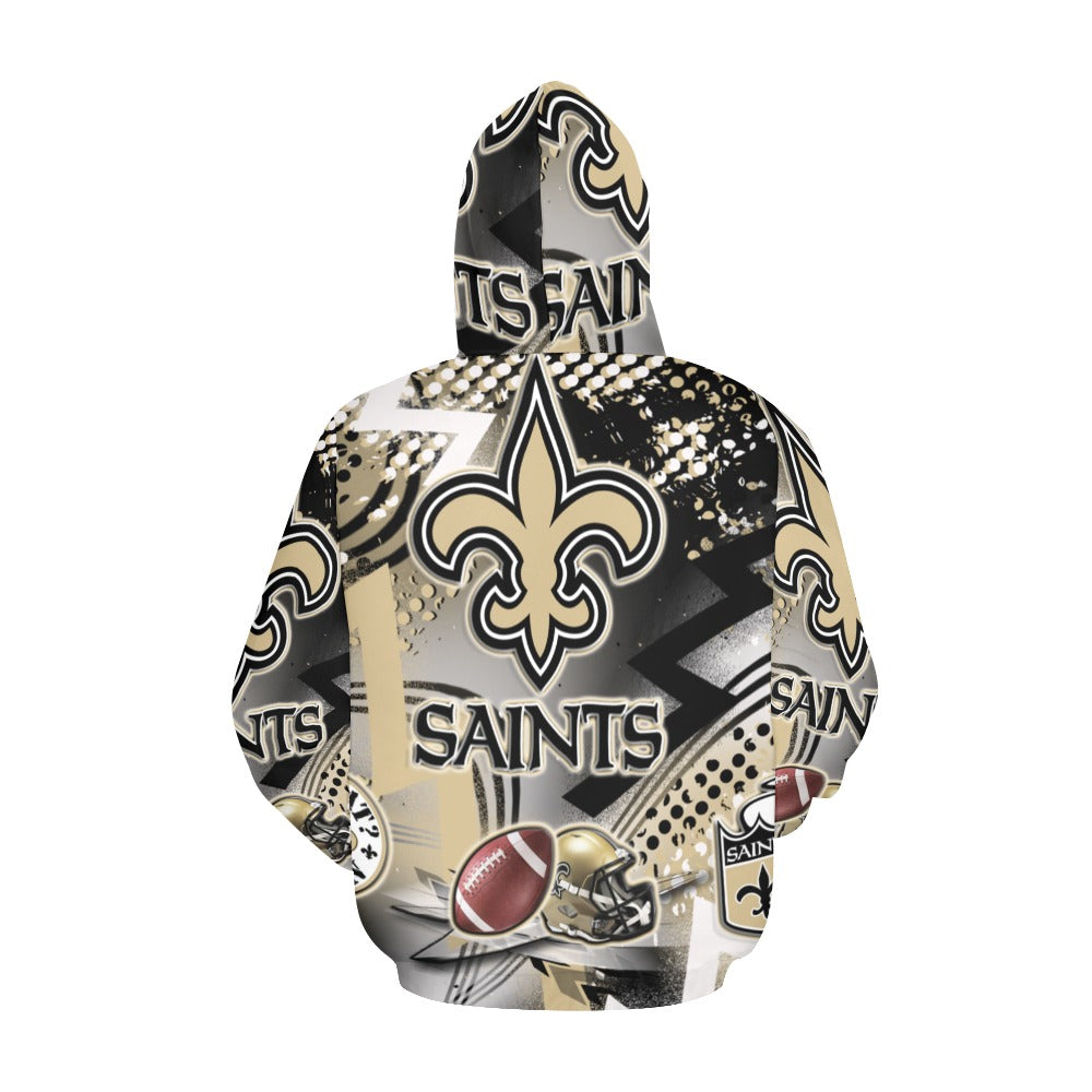 Custom Saints Ladies Hoodie All Over Print Hoodie for Women