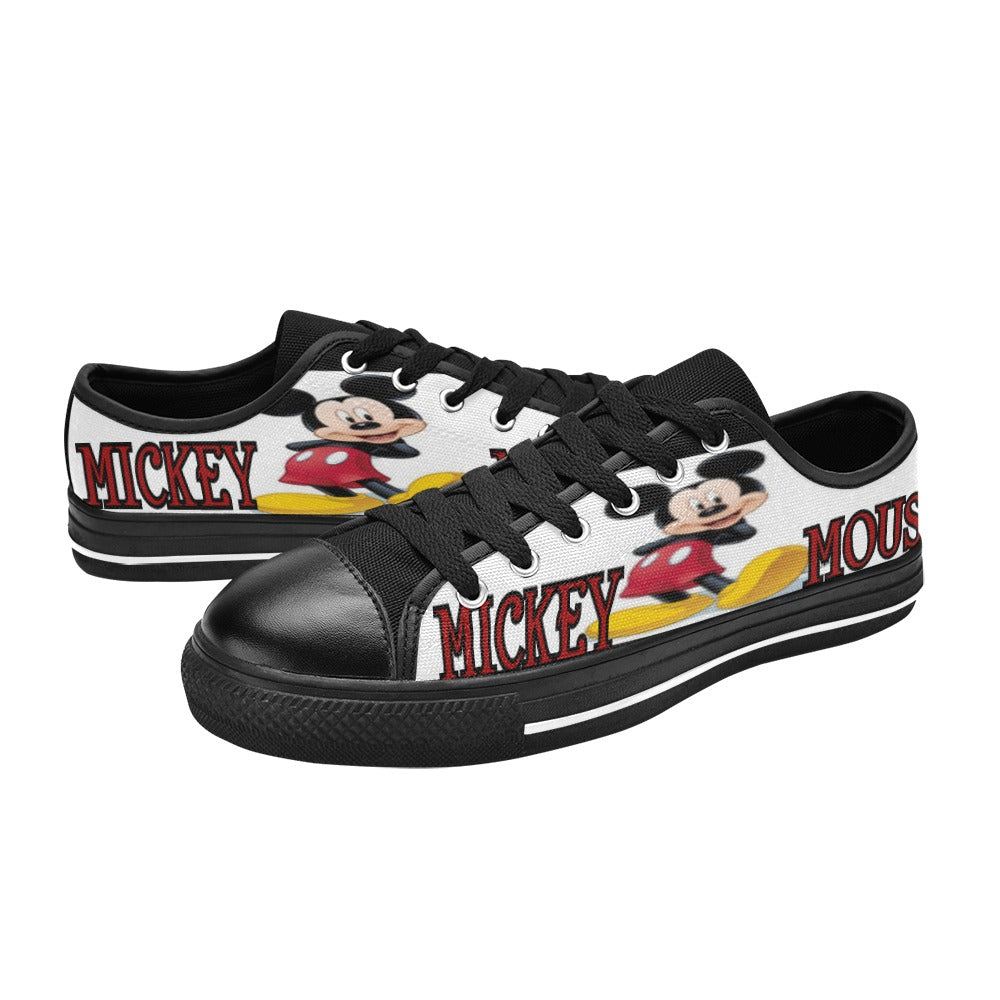 Mickey Mouse Kid Designer Shoes Low Top Canvas Shoes for Kids