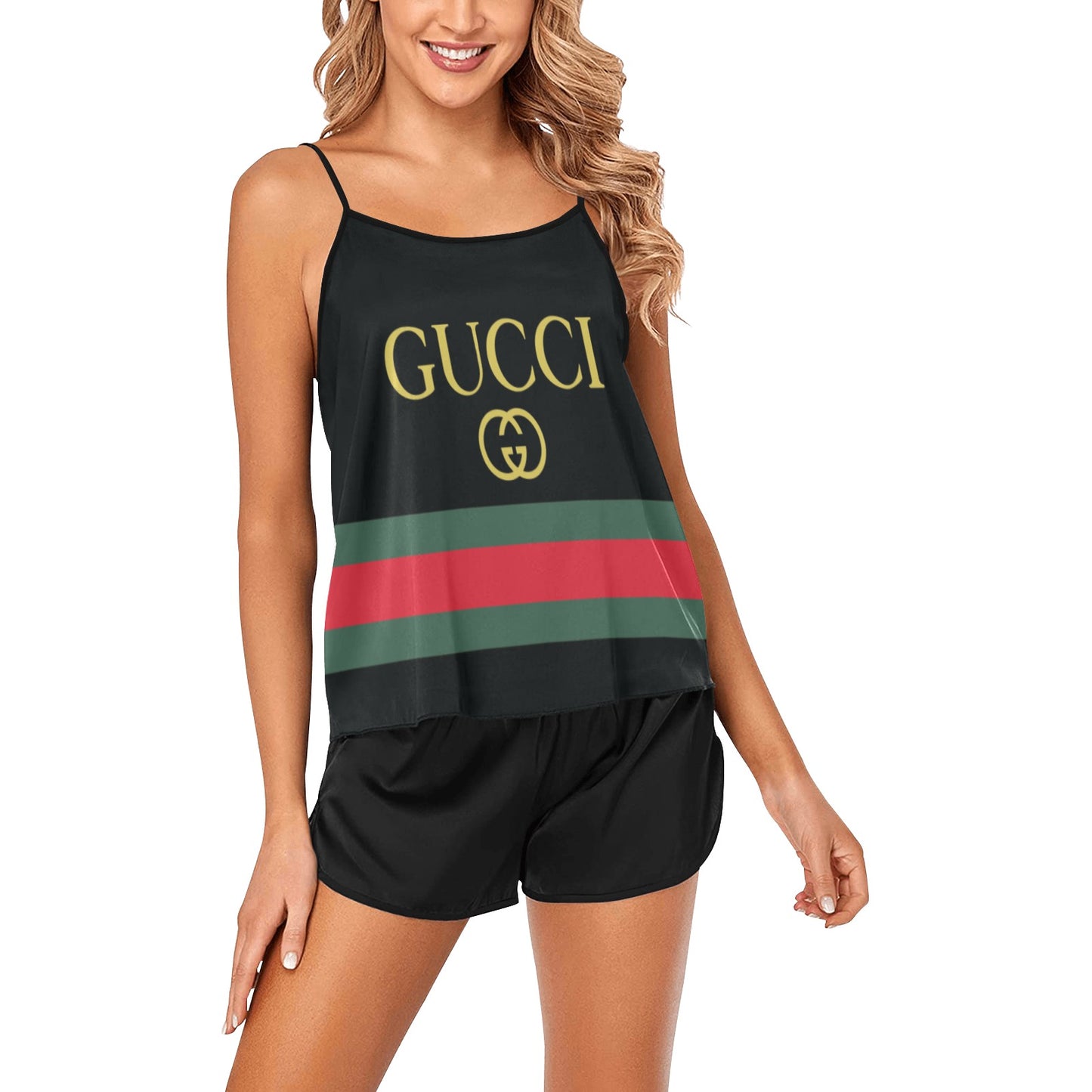 Women's Spaghetti Strap Short Pajama Set