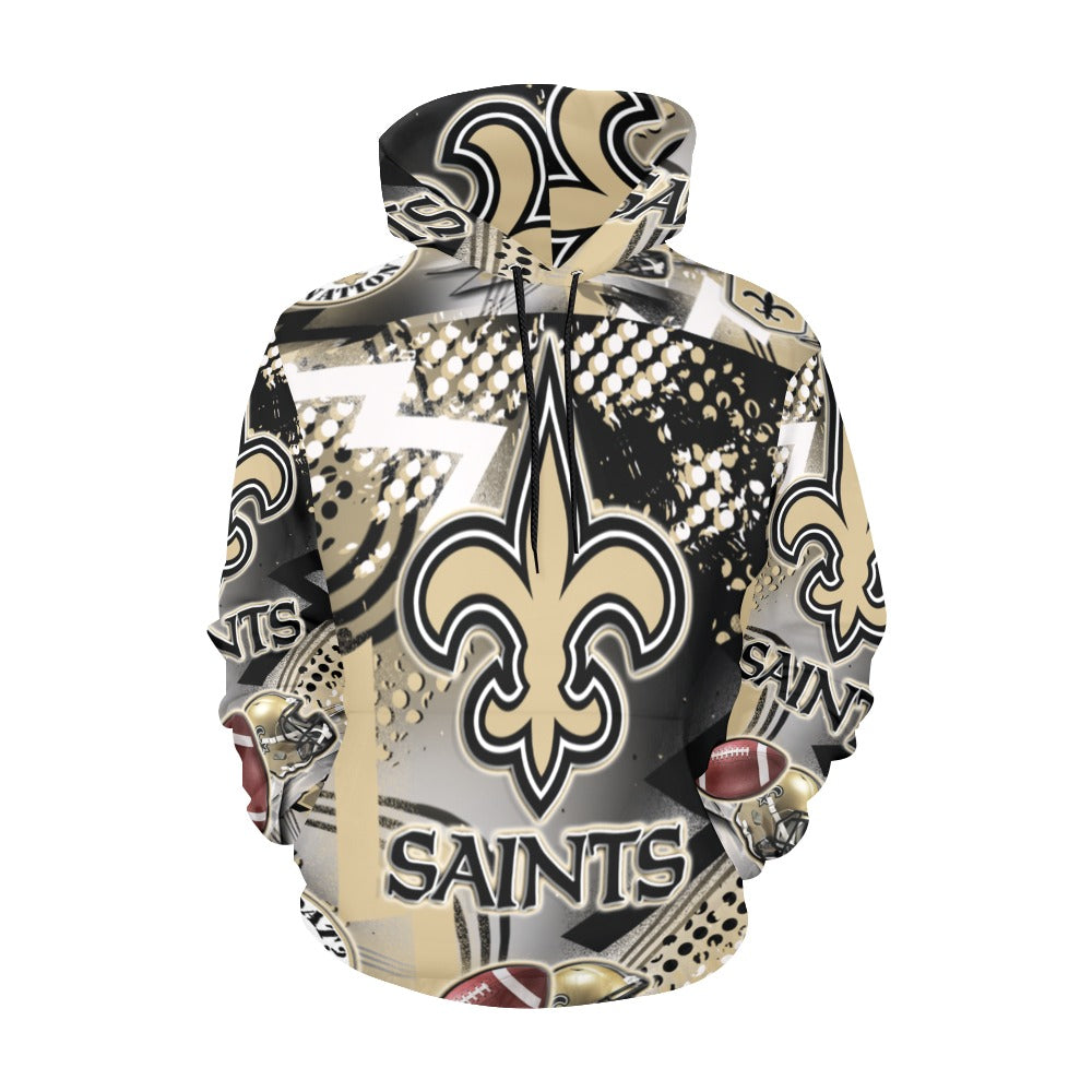 Custom Saints Ladies Hoodie All Over Print Hoodie for Women