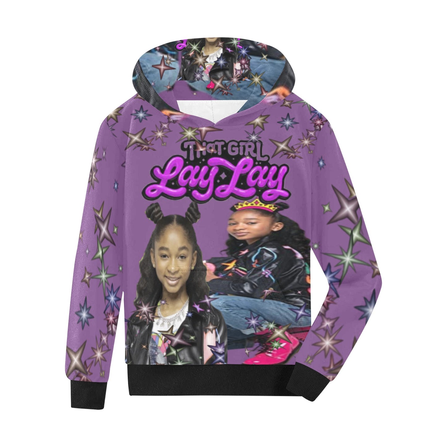 That girl LayLay Kid hoodie with sparkles new Kids' All Over Print Hoodie