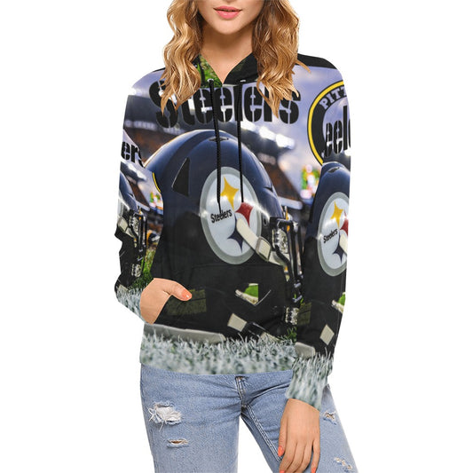 Custom Steelers Ladies Hoodie All Over Print Hoodie for Women