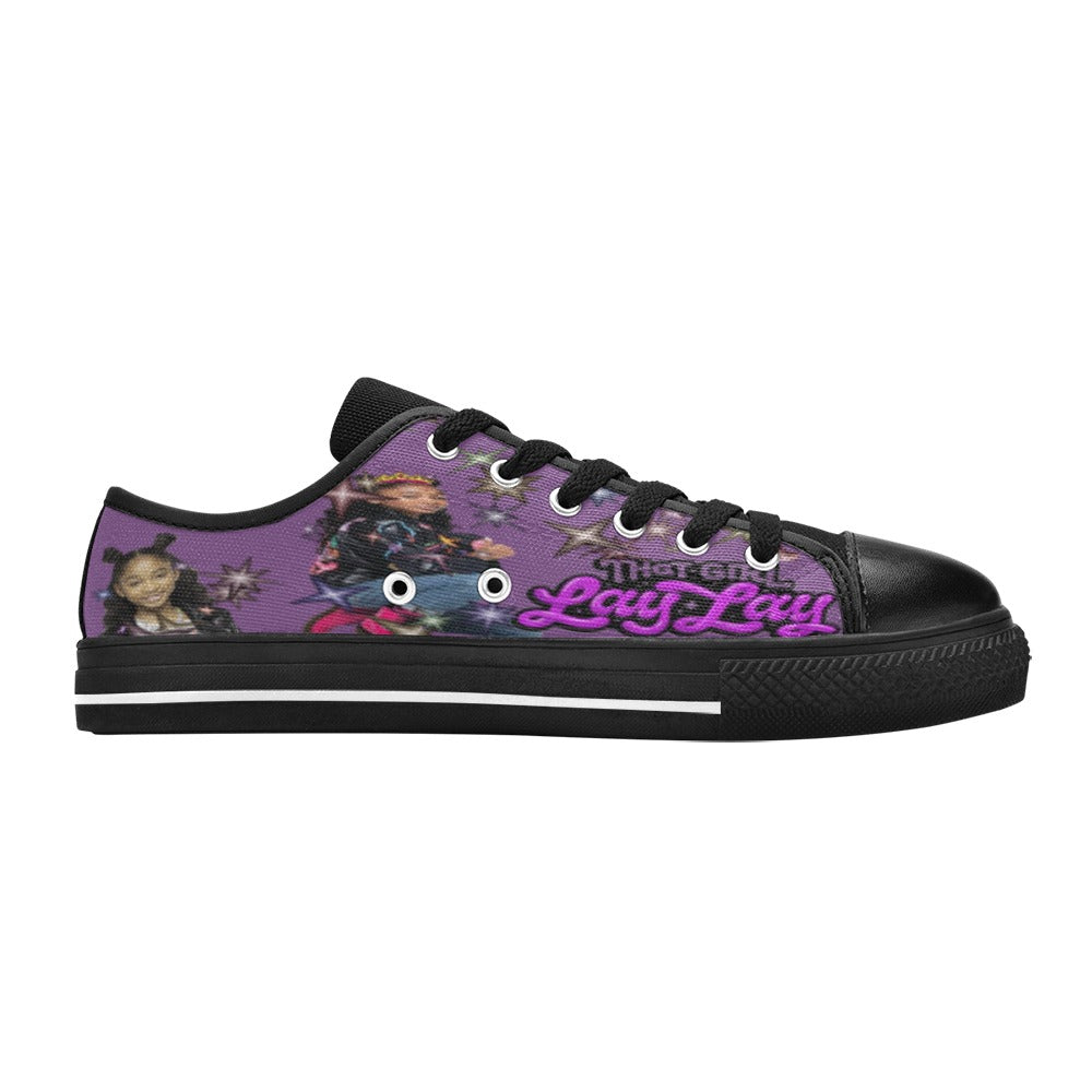 That girl Lay Lay  Low Top Canvas Shoes for Kid