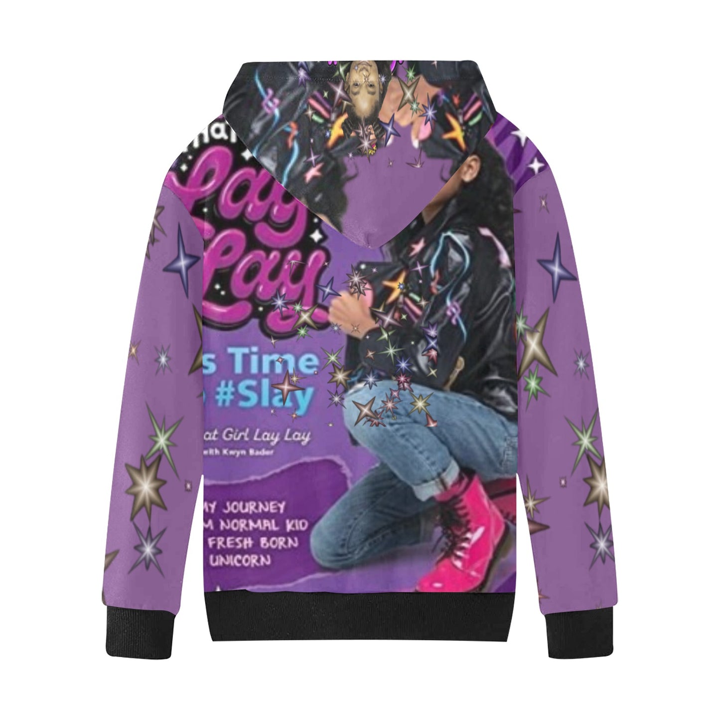 That girl LayLay Kid hoodie with sparkles new Kids' All Over Print Hoodie