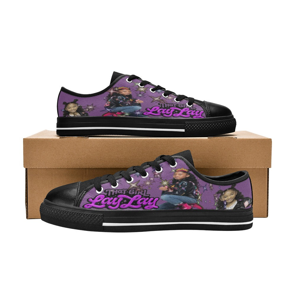 That girl Lay Lay  Low Top Canvas Shoes for Kid