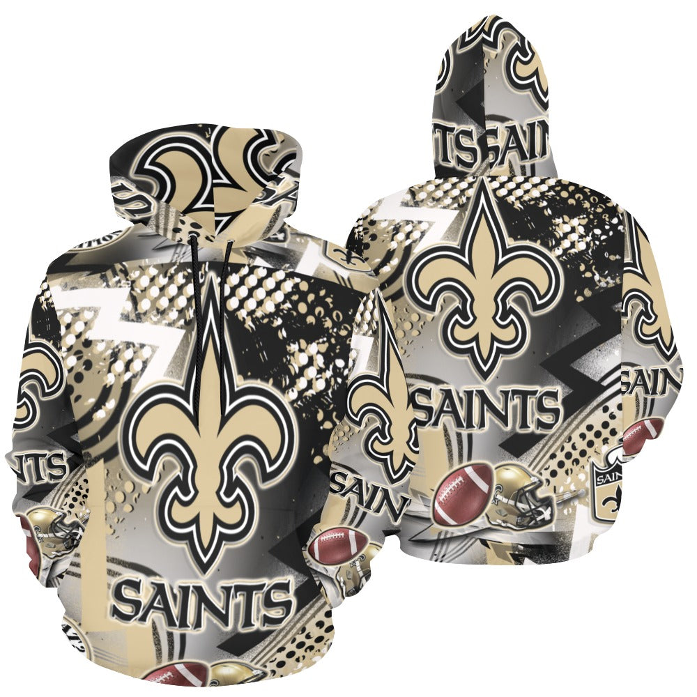Custom Saints Ladies Hoodie All Over Print Hoodie for Women