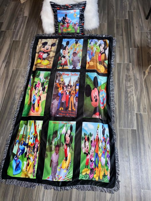 Customize Pillow & Blanket Combo